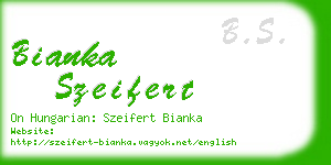 bianka szeifert business card